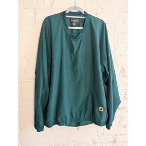 FootJoy Men’s XL Green Golf Windbreaker Pullover Jacket FJ Logo Lightweight